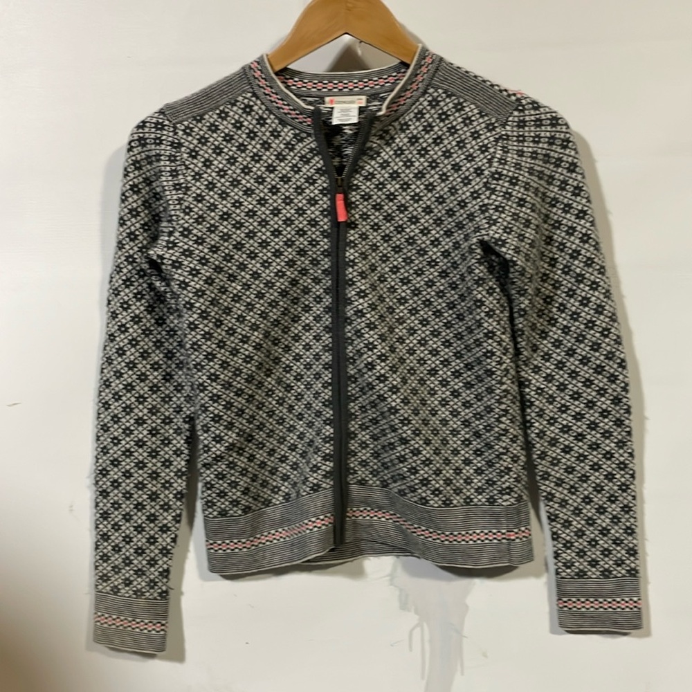 Crewcuts rabbit hair full-zip sweater